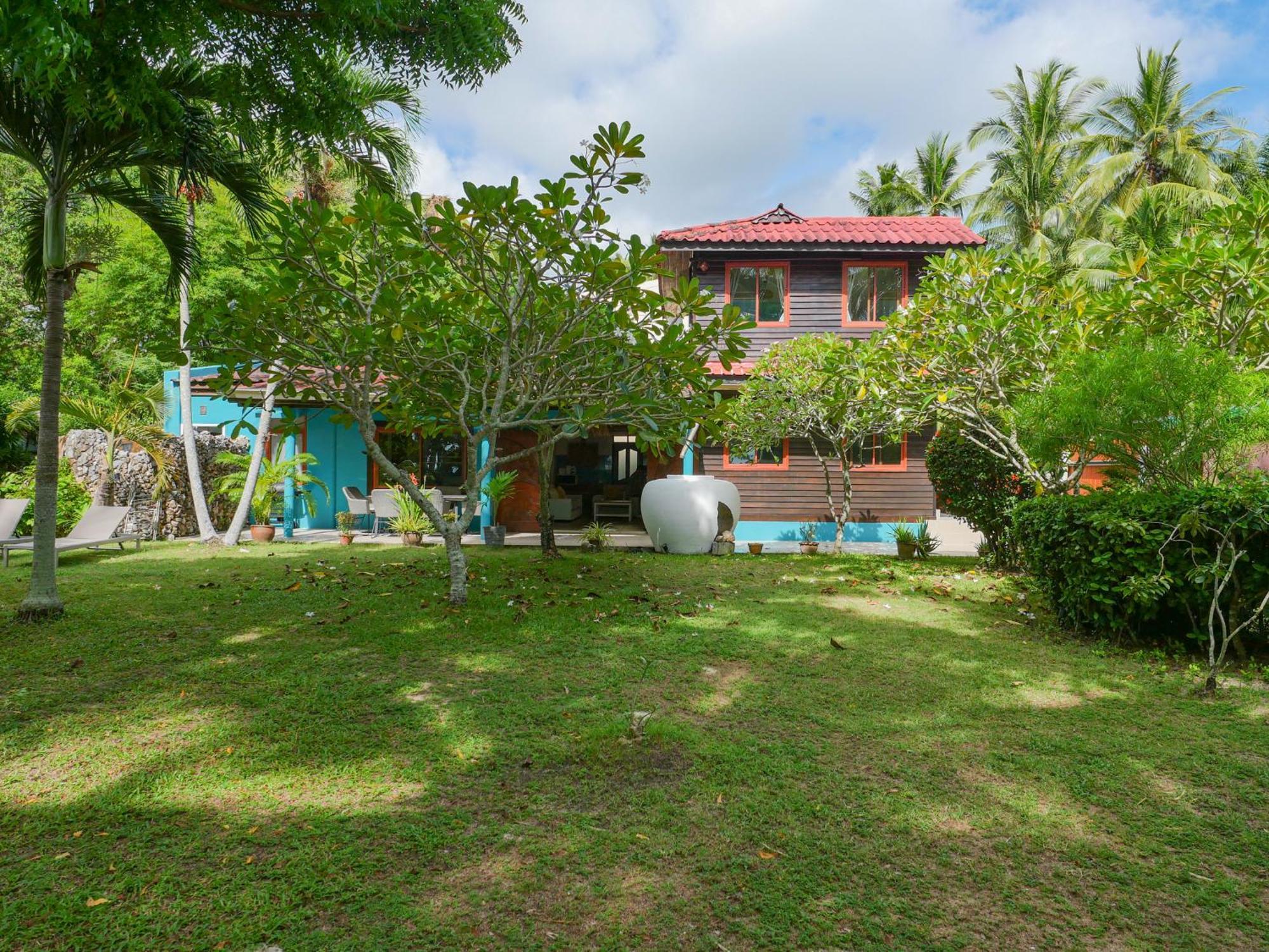 The Wooden Beach House 3Br - Sunset Beach Garden Taling Ngam Beach Dış mekan fotoğraf